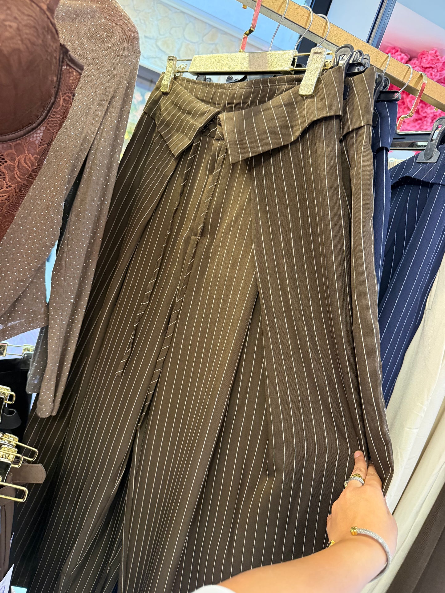 Pantalon Rayas solapa