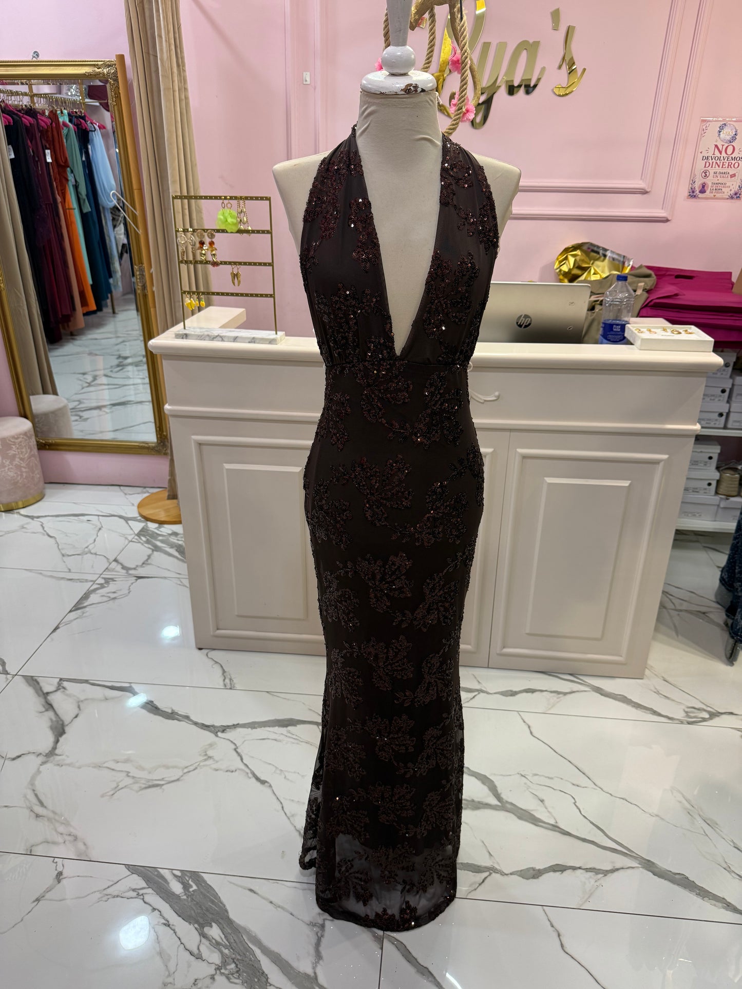 Vestido Mara marron
