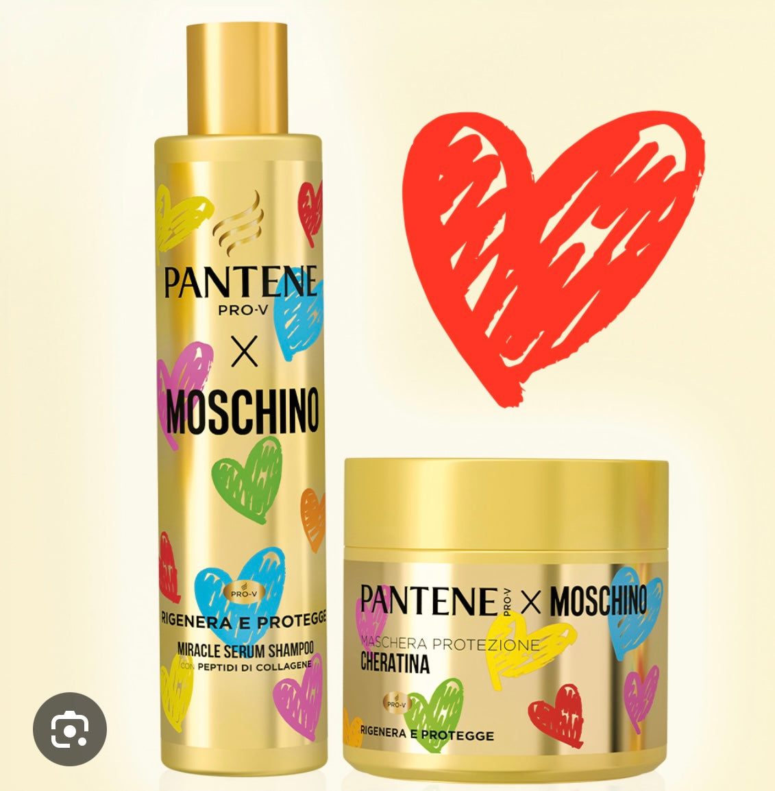 Pack champu y mascarilla Pantene X Moschino