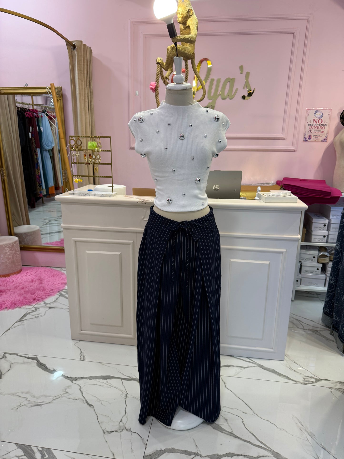 Pantalon Rayas solapa