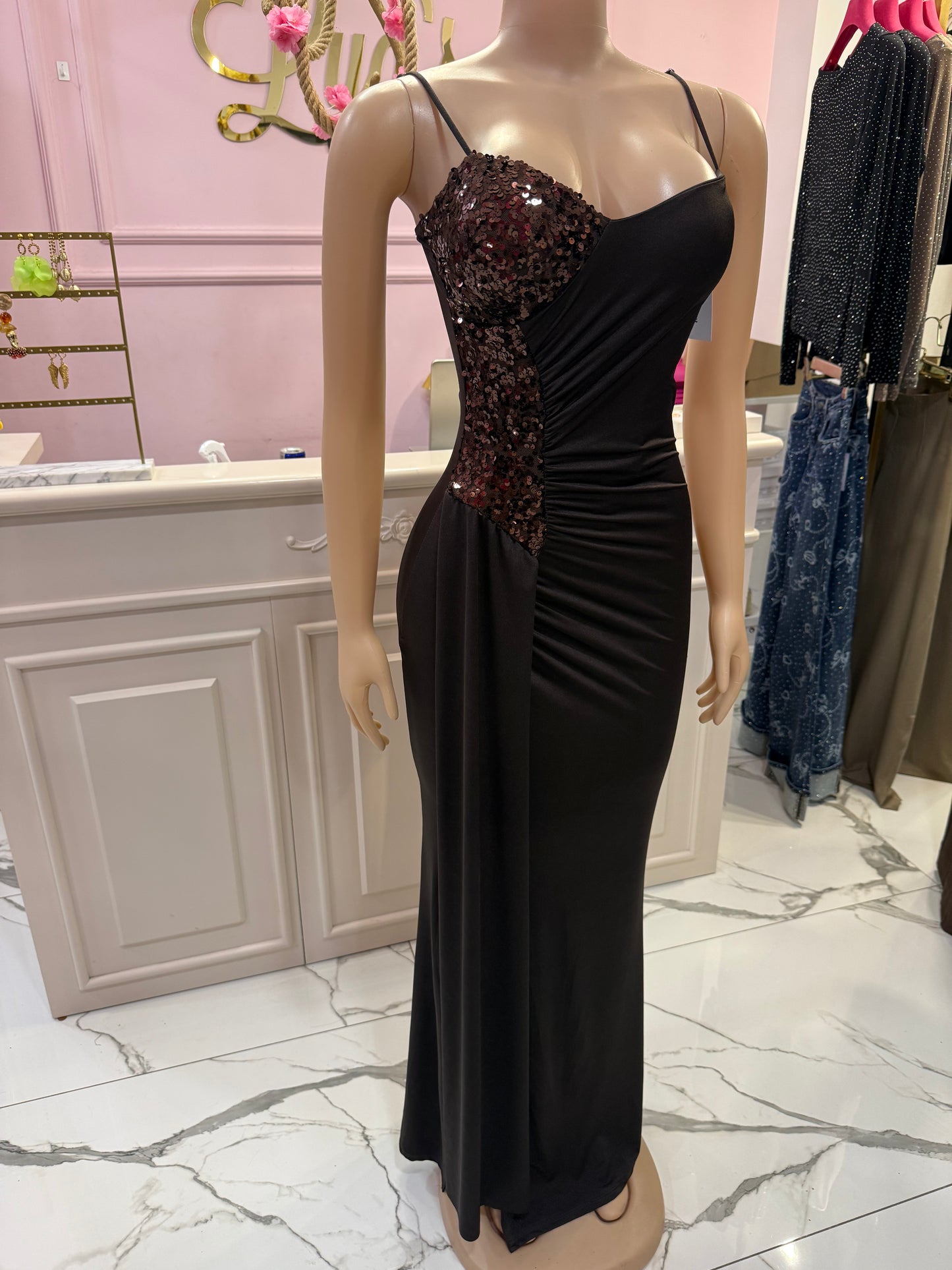 Vestido Alma marron