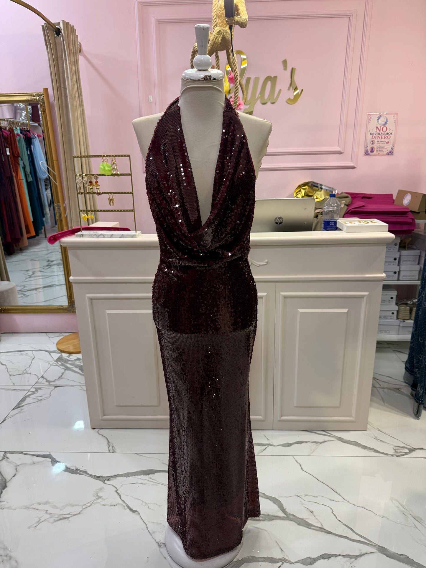 Vestido Glam vino