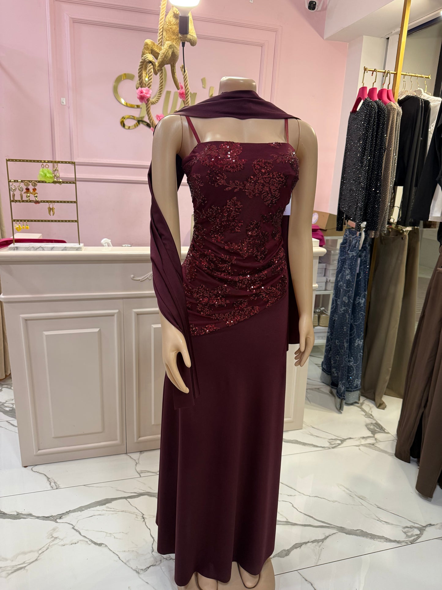 Vestido Liz vino