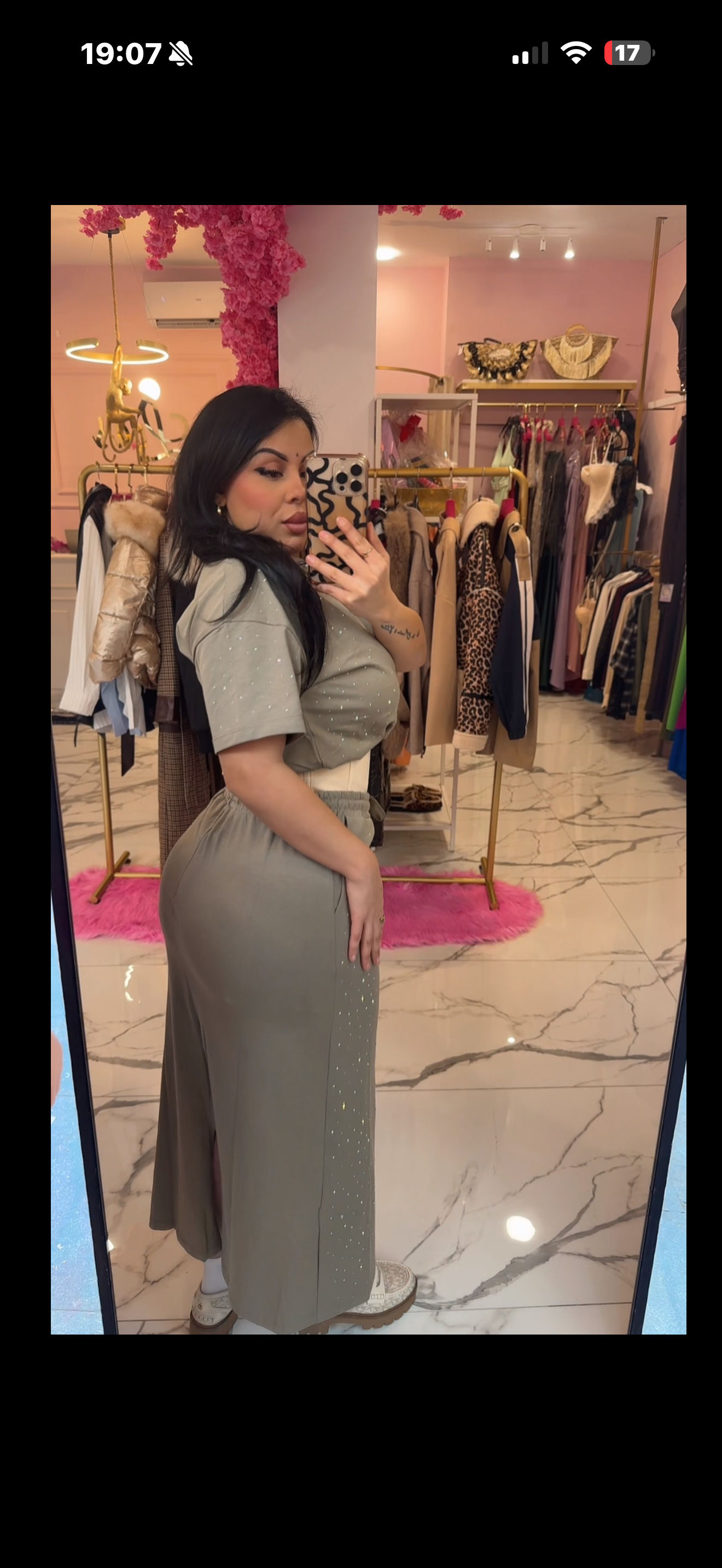 Conjunto Falda brillo