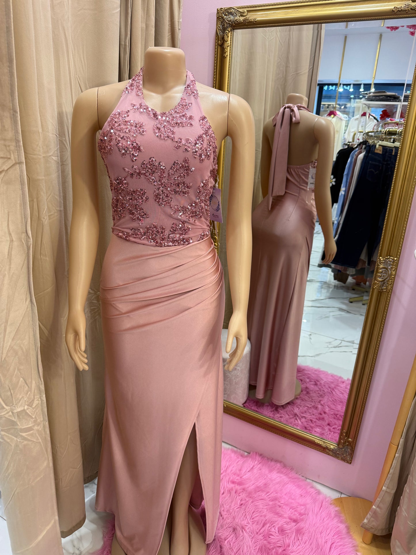 Vestido Karina Rosa